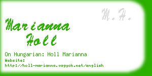 marianna holl business card